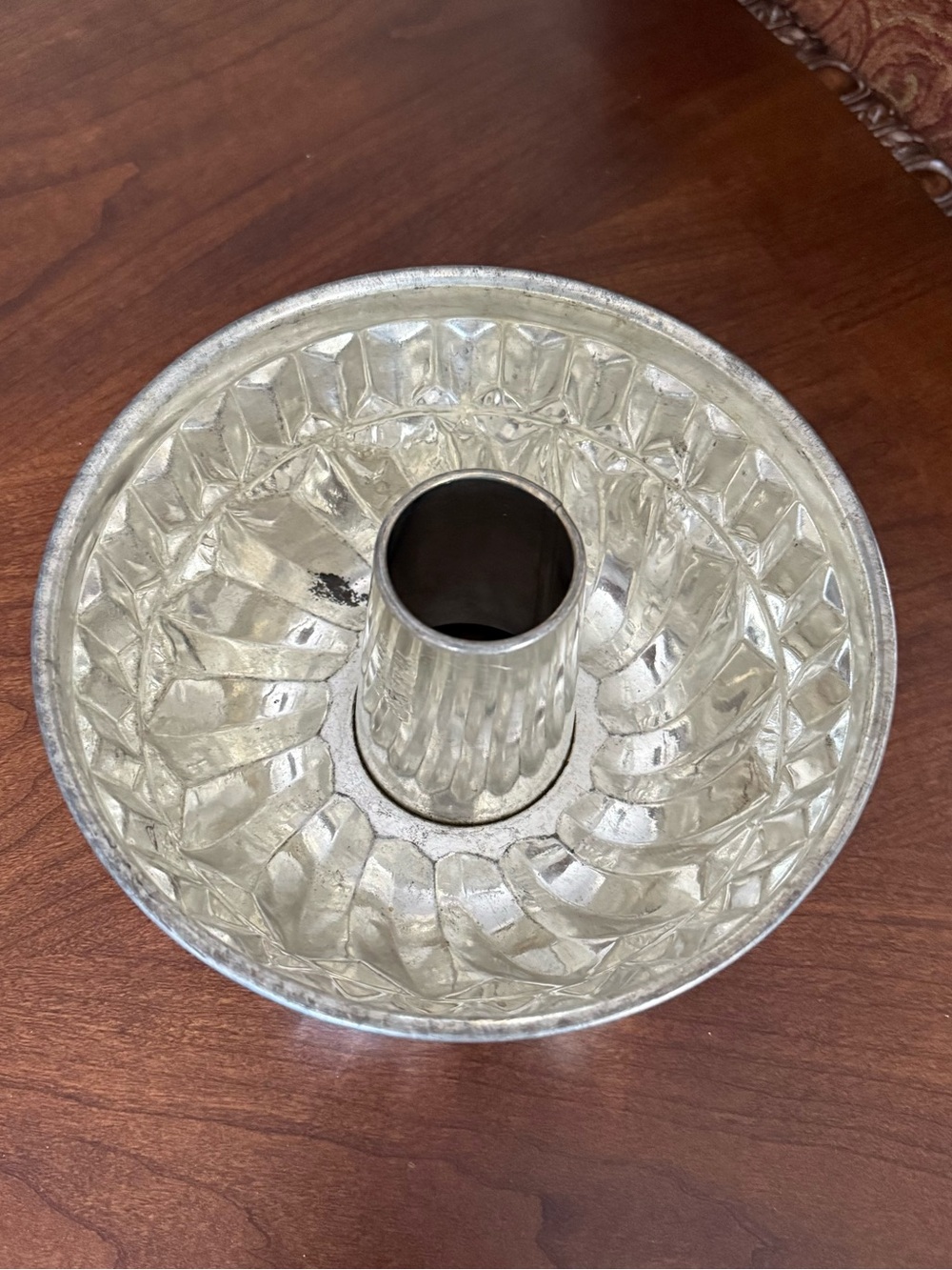 MCM Kaiser Bundt Pan West Germany Aluminum Fluted Cake Mold Jello Farmhouse 8.5”